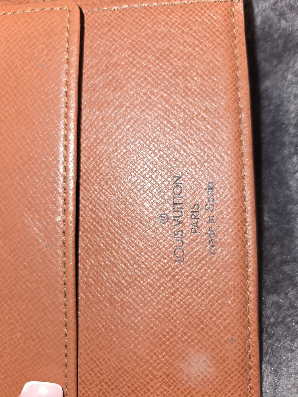 Louis Vuitton Brown and Gold Monogram Passport Sleeve